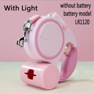 LED Retractable Dog Lead